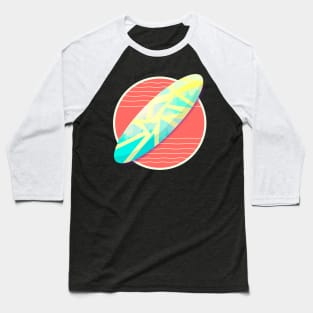 Rising Sun Surfboard Baseball T-Shirt